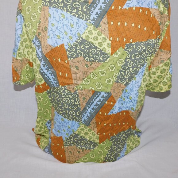 Levi's Sunset Camp Bandana Collage Mens L Button Front Shirt Patchwork - Picture 10 of 10